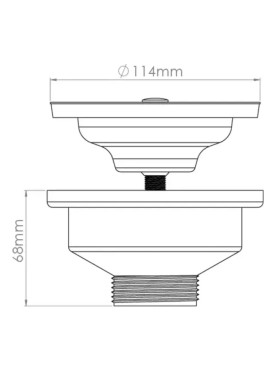 Выпуск для сифона 3 ½'' Nova 1040