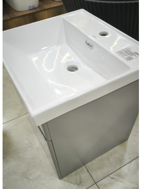 Подвесная тумба Milan Omega-500 в комплекте с раковиной Caizer