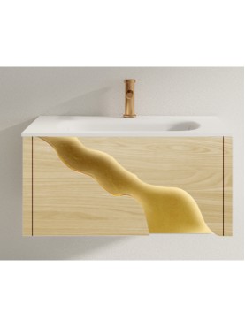 Раковина с тумбой Debora MF5009-1000 Ясень золото