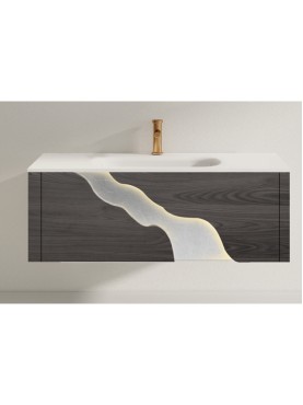 Раковина с тумбой Debora MF5009-1200 Серый хром